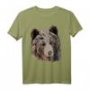 Grizzlybär Tiermotiv Kunst Aufdruck T-Shirt – Geschenkidee für Kinder, Damen & Herren zum Geburtstag und Weihnachten
