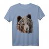 Grizzlybär Tiermotiv Kunst Aufdruck T-Shirt – Geschenkidee für Kinder, Damen & Herren zum Geburtstag und Weihnachten