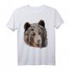 Grizzlybär Tiermotiv Kunst Aufdruck T-Shirt – Geschenkidee für Kinder, Damen & Herren zum Geburtstag und Weihnachten