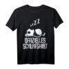 Offizielles Panda Schlafshirt Pyjama Nachthemd - Lustiges Geschenk für Langschläfer, Morgenmuffel & Pandafans