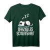 Offizielles Panda Schlafshirt Pyjama Nachthemd - Lustiges Geschenk für Langschläfer, Morgenmuffel & Pandafans