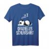Offizielles Panda Schlafshirt Pyjama Nachthemd - Lustiges Geschenk für Langschläfer, Morgenmuffel & Pandafans