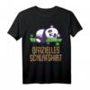 Offizielles Schlafshirt Pyjama Nachthemd Panda Bär – Lustiges Geschenk für Langschläfer, Panda Fans und Entspannungsliebhaber für Damen und Herren