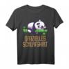 Offizielles Schlafshirt Pyjama Nachthemd Panda Bär – Lustiges Geschenk für Langschläfer, Panda Fans und Entspannungsliebhaber für Damen und Herren