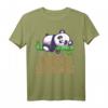 Offizielles Schlafshirt Pyjama Nachthemd Panda Bär – Lustiges Geschenk für Langschläfer, Panda Fans und Entspannungsliebhaber für Damen und Herren