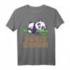 Offizielles Schlafshirt Pyjama Nachthemd Panda Bär – Lustiges Geschenk für Langschläfer, Panda Fans und Entspannungsliebhaber für Damen und Herren