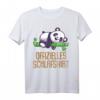 Offizielles Schlafshirt Pyjama Nachthemd Panda Bär – Lustiges Geschenk für Langschläfer, Panda Fans und Entspannungsliebhaber für Damen und Herren