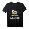 Offizielles Schlafshirt mit Pandabär – Lustiges Pyjama für Damen und Herren, perfekt als Geschenk für Langschläfer, Morgenmuffel und Nachteulen