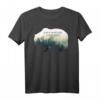 Bär mit Wald Umwelt Klimaschutz T-Shirt - Nachhaltiges Statement gegen Umweltverschmutzung & Klimawandel, perfekt als Geschenk für Natur- und Umweltfreunde