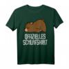 Offizielles Bären Schlafshirt Pyjama Nachthemd – Lustiges Geschenk für Langschläfer, Morgenmuffel und Bärenfans für Damen und Herren