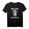 Pew Pew Madafakas - Lustiges Panda Bär T-Shirt mit Spruch, Cartoon Style, Perfekt für Freizeit, Urlaub & als Geschenk für Panda Fans
