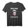 Pew Pew Madafakas - Lustiges Panda Bär T-Shirt mit Spruch, Cartoon Style, Perfekt für Freizeit, Urlaub & als Geschenk für Panda Fans