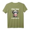 Pew Pew Madafakas - Lustiges Panda Bär T-Shirt mit Spruch, Cartoon Style, Perfekt für Freizeit, Urlaub & als Geschenk für Panda Fans