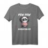 Pew Pew Madafakas - Lustiges Panda Bär T-Shirt mit Spruch, Cartoon Style, Perfekt für Freizeit, Urlaub & als Geschenk für Panda Fans