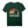 Papa Bär 3 Kinder Vatertag T-Shirt - Personalisiertes Geschenk für Väter mit mehreren Kindern