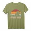 Papa Bär 3 Kinder Vatertag T-Shirt - Personalisiertes Geschenk für Väter mit mehreren Kindern