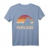 Papa Bär 3 Kinder Vatertag T-Shirt - Personalisiertes Geschenk für Väter mit mehreren Kindern