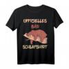 Offizielles Bär Schlafshirt Pyjama Geschenk - Lustiges Schlafanzug T-Shirt für Damen und Herren, Teenager, zum Geburtstag, Weihnachten, Vatertag & Muttertag