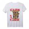 Kinder Einschulung 2023 T-Shirt 'Ich Bin 1. Klasse' mit Bär Sonnenbrille – Lustiges Schulstart Outfit für Jungen und Mädchen