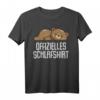 Lustiges Bären Schlafshirt, Pyjama Nachthemd für Damen und Herren – Ideales Geschenk für Langschläfer, Morgenmuffel & Bärenfans