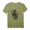 Grizzlybär Motiv T-Shirt - Robustes Tierdesign mit Krallen und Zähnen, klassisch geschnitten