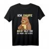 Ich saufe Bier als ob es mein Job wäre - Lustiges Bier T-Shirt für Bierliebhaber, Männer & Frauen, perfekt für Feiern, Grillen & Geburtstage