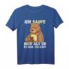 Ich saufe Bier als ob es mein Job wäre - Lustiges Bier T-Shirt für Bierliebhaber, Männer & Frauen, perfekt für Feiern, Grillen & Geburtstage