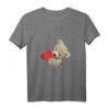 Teddybär und Herz T-Shirt - Lustiges und Süßes Bärenmotiv für Bärenfreunde, Bärenmama & Bärenpapa