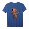 Scarry Teddy Halloween T-Shirt mit blutiger Wunde – Gruseliges Kostüm-Design für Halloween & Horror-Fans