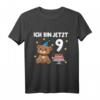 Kinder 9. Geburtstag T-Shirt mit Bär - Süßes Geburtstagsshirt für Jungen und Mädchen, ideal zum Feiern & in der Schule