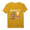 Kinder 9. Geburtstag T-Shirt mit Bär - Süßes Geburtstagsshirt für Jungen und Mädchen, ideal zum Feiern & in der Schule