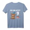 Kinder 9. Geburtstag T-Shirt mit Bär - Süßes Geburtstagsshirt für Jungen und Mädchen, ideal zum Feiern & in der Schule