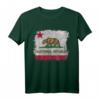 Kalifornische Republik Flagge Distressed T-Shirt - Vintage Retro Souvenir für Cali, Los Angeles & Westküste