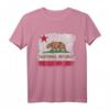 Kalifornische Republik Flagge Distressed T-Shirt - Vintage Retro Souvenir für Cali, Los Angeles & Westküste