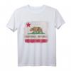 Kalifornische Republik Flagge Distressed T-Shirt - Vintage Retro Souvenir für Cali, Los Angeles & Westküste