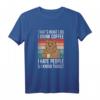 Lustiges HapFrog T-Shirt mit Kaffee- und Anti-Sozial-Motiv - Perfektes Geschenk für Humorvolle Männer