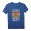 HapFrog T-Shirt mit Humor – 'Thats what I do, I drink coffee, I hate people' für Kaffeeliebhaber & Sarkastische Sprüche