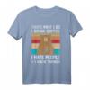 Drink Coffee I Hate People And I Know Things Bär Geschenk T-Shirt – Lustiges Kaffee T-Shirt für Morgenmuffel und Büro-Kollegen zum Geburtstag, Weihnachten & besonderen Anlässen
