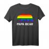 LGBTQIA+ Schwulenstolz Regenbogen Flagge Papa Bär Pride T-Shirt – Unterstützung & Stil für Pride-Events
