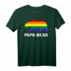 LGBTQIA+ Schwulenstolz Regenbogen Flagge Papa Bär Pride T-Shirt – Unterstützung & Stil für Pride-Events