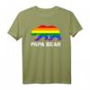 LGBTQIA+ Schwulenstolz Regenbogen Flagge Papa Bär Pride T-Shirt – Unterstützung & Stil für Pride-Events