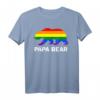 LGBTQIA+ Schwulenstolz Regenbogen Flagge Papa Bär Pride T-Shirt – Unterstützung & Stil für Pride-Events