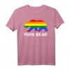 LGBTQIA+ Schwulenstolz Regenbogen Flagge Papa Bär Pride T-Shirt – Unterstützung & Stil für Pride-Events