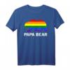 LGBTQIA+ Schwulenstolz Regenbogen Flagge Papa Bär Pride T-Shirt – Unterstützung & Stil für Pride-Events