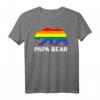 LGBTQIA+ Schwulenstolz Regenbogen Flagge Papa Bär Pride T-Shirt – Unterstützung & Stil für Pride-Events