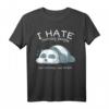 Ich Hasse Morgenmensen und Menschen Panda-Bär T-Shirt – Lustiges Geschenk für Kaffee-, Tier- und Nickerchen-Fans