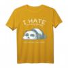 Ich Hasse Morgenmensen und Menschen Panda-Bär T-Shirt – Lustiges Geschenk für Kaffee-, Tier- und Nickerchen-Fans