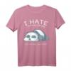 Ich Hasse Morgenmensen und Menschen Panda-Bär T-Shirt – Lustiges Geschenk für Kaffee-, Tier- und Nickerchen-Fans