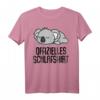 Offizielles Schlafshirt Pyjama Nachthemd Koala Bär – Lustiges Geschenk für Schlafliebhaber, Langschläfer & Morgenmuffel für Damen, Herren & Teenager