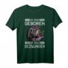 Zum Zocken geboren zur Schule gezwungen - Lustiges Gaming T-Shirt für Konsole und PC Gamer, perfekt für Zocker, Nerds und Streamer